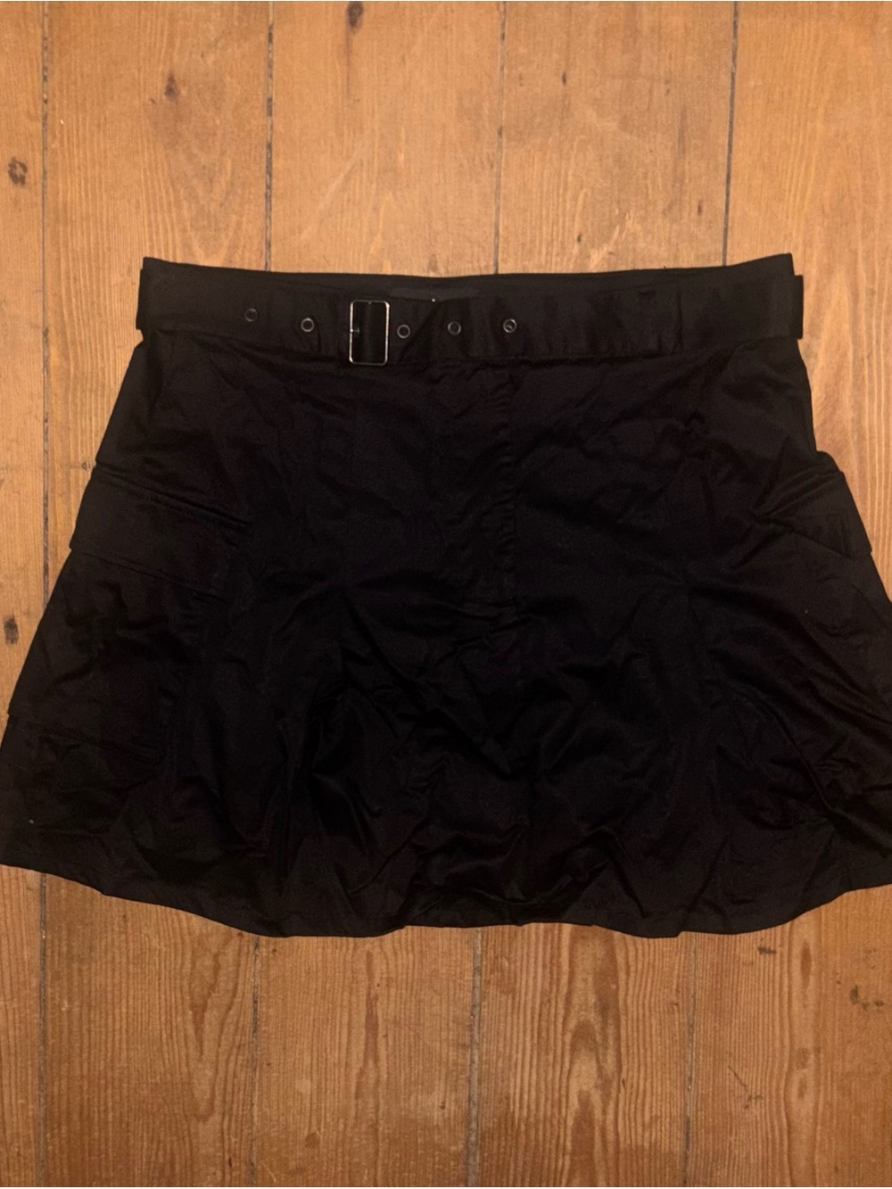 Desigual Black Mini Skirt with Integrated Belt